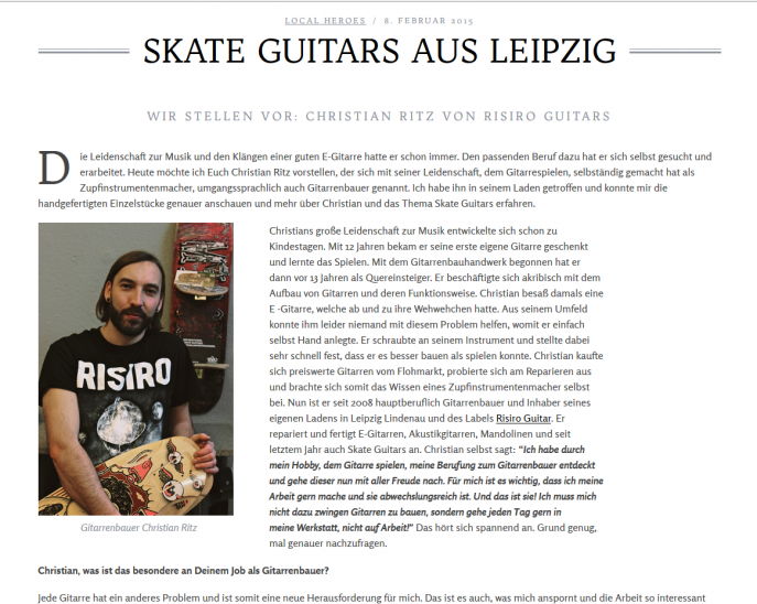 Sakteguitars Kiss & Tell Interview